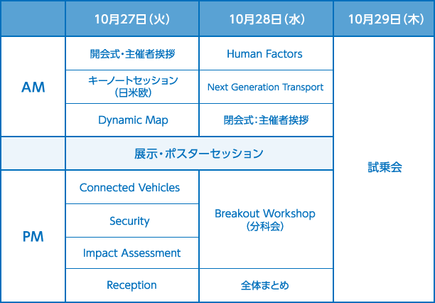 スケジュール